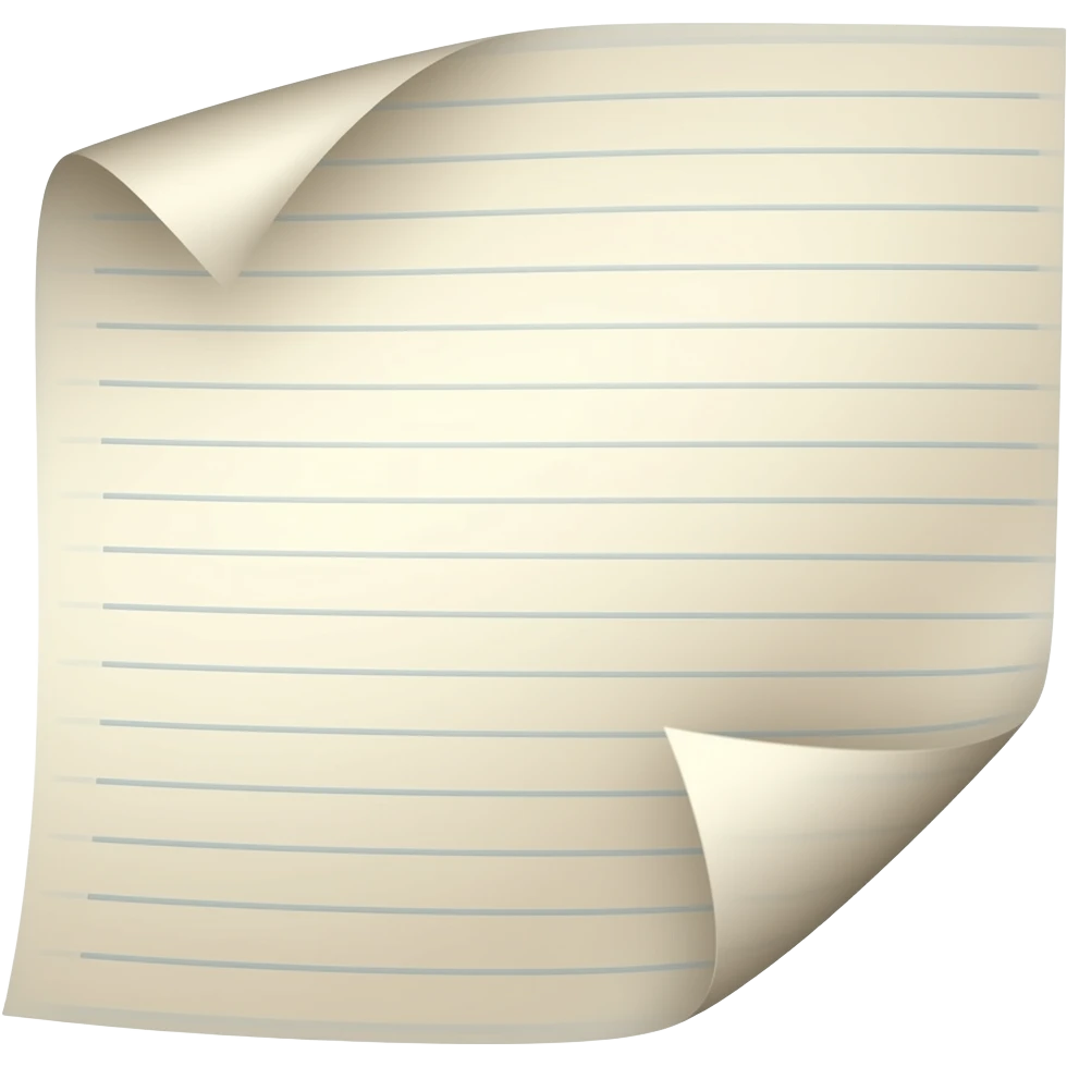 A piece of paper emoji