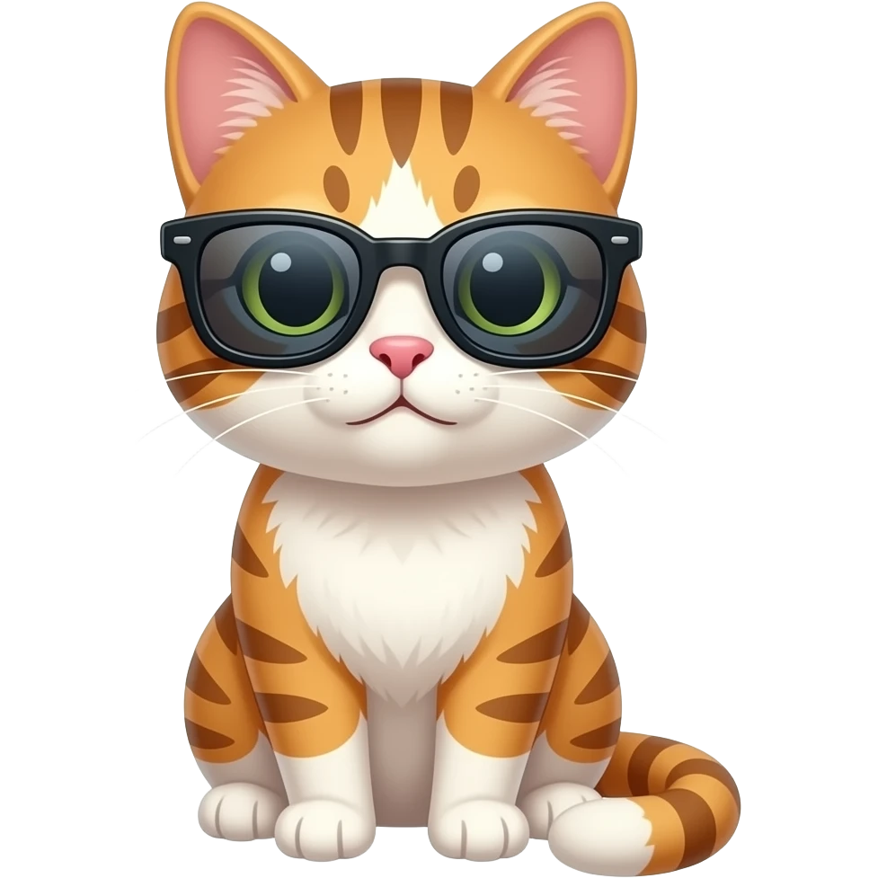 Cat wearing sunglasses emoji
