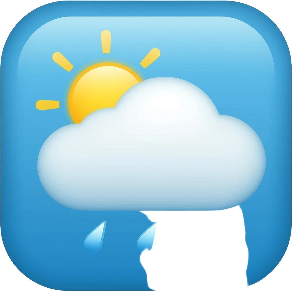 App logo for my  app that is shows weather emoji