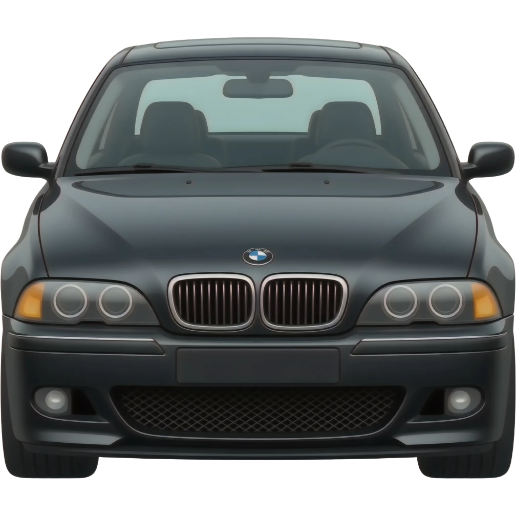 bmw e39 540i m sport, black, 2003 emoji