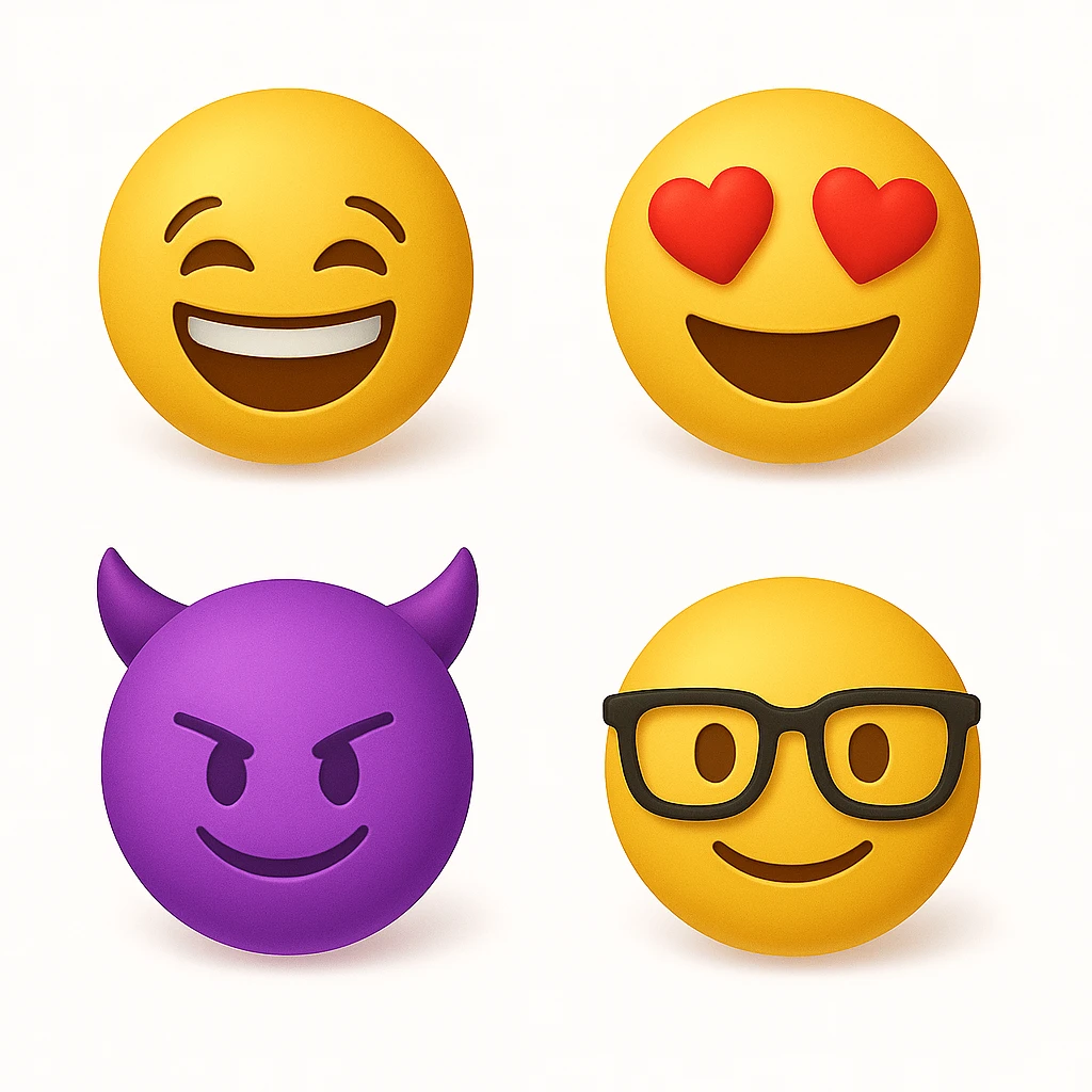 change glasses from transparent to black  emoji