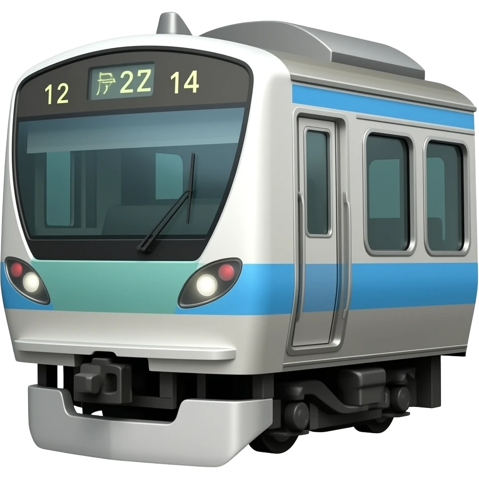 Japanese train emoji