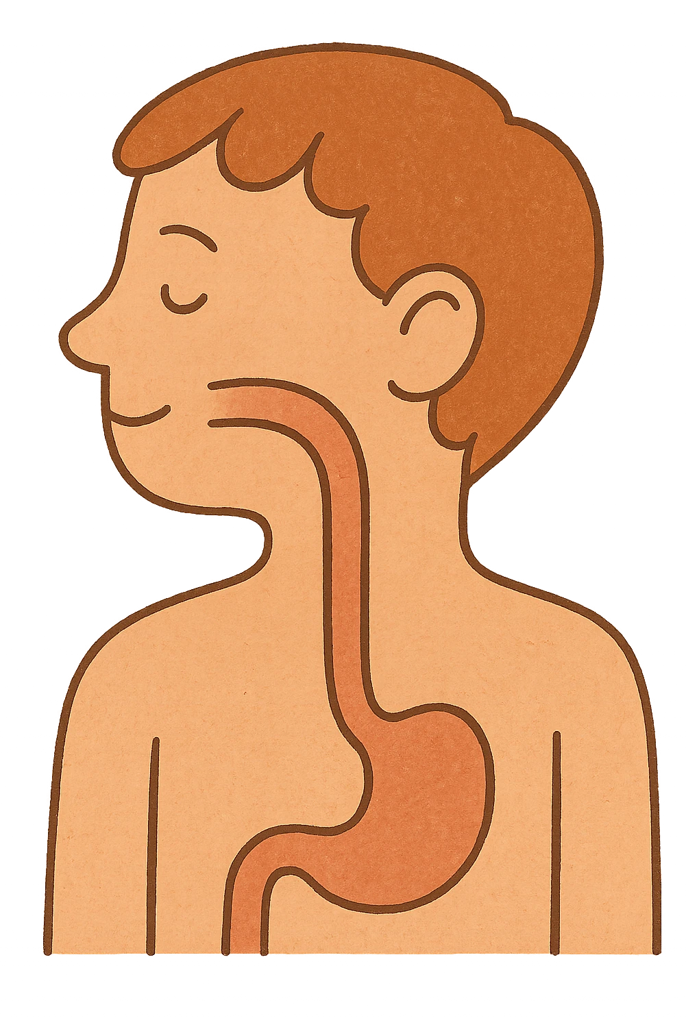 head with esophagus emoji