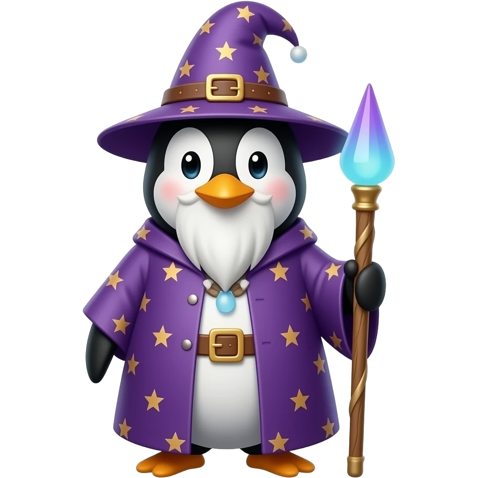 Penguin Wizard emoji
