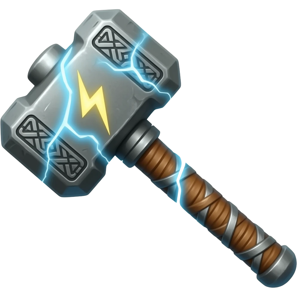 Thor hammer emoji