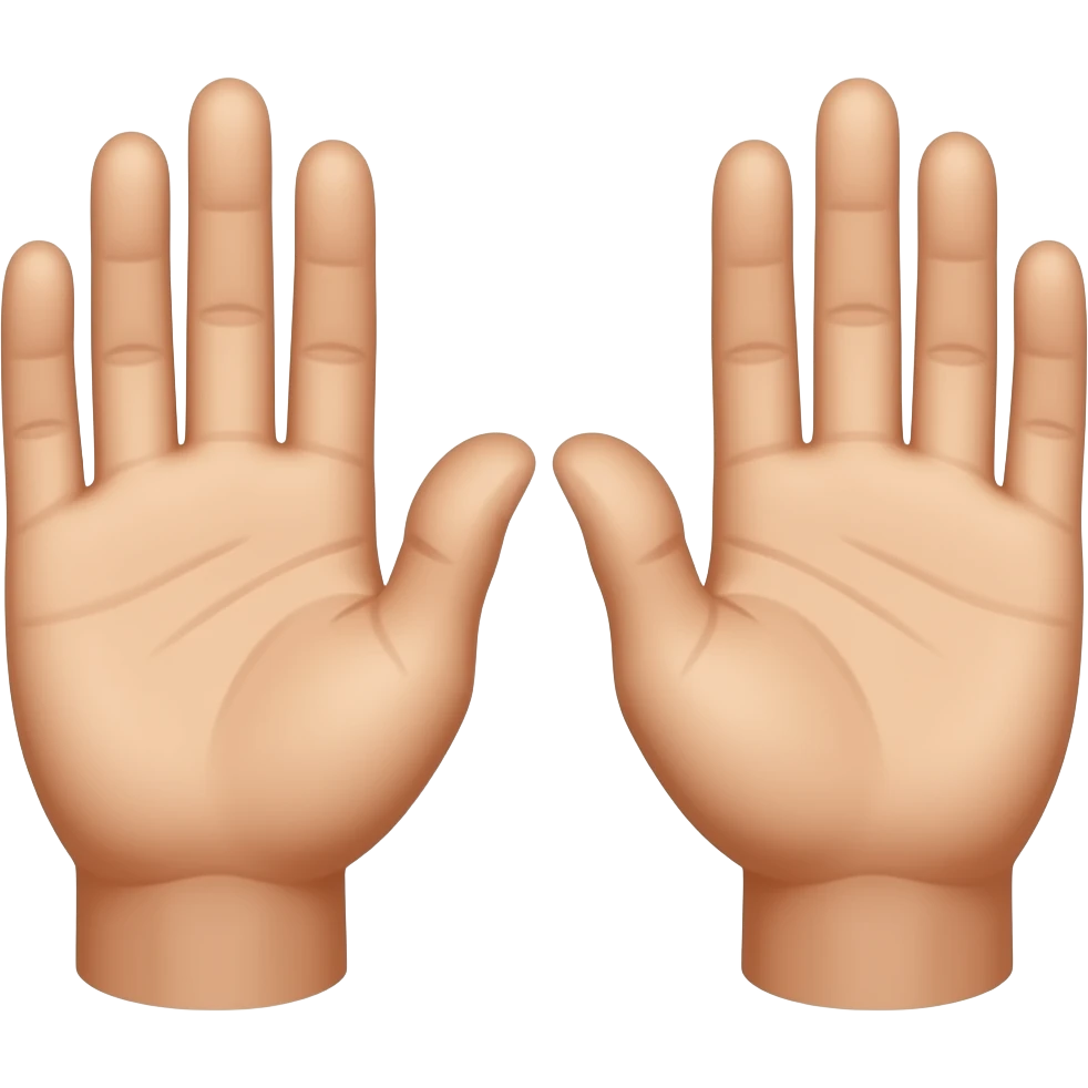 Palmas de las manos emoji