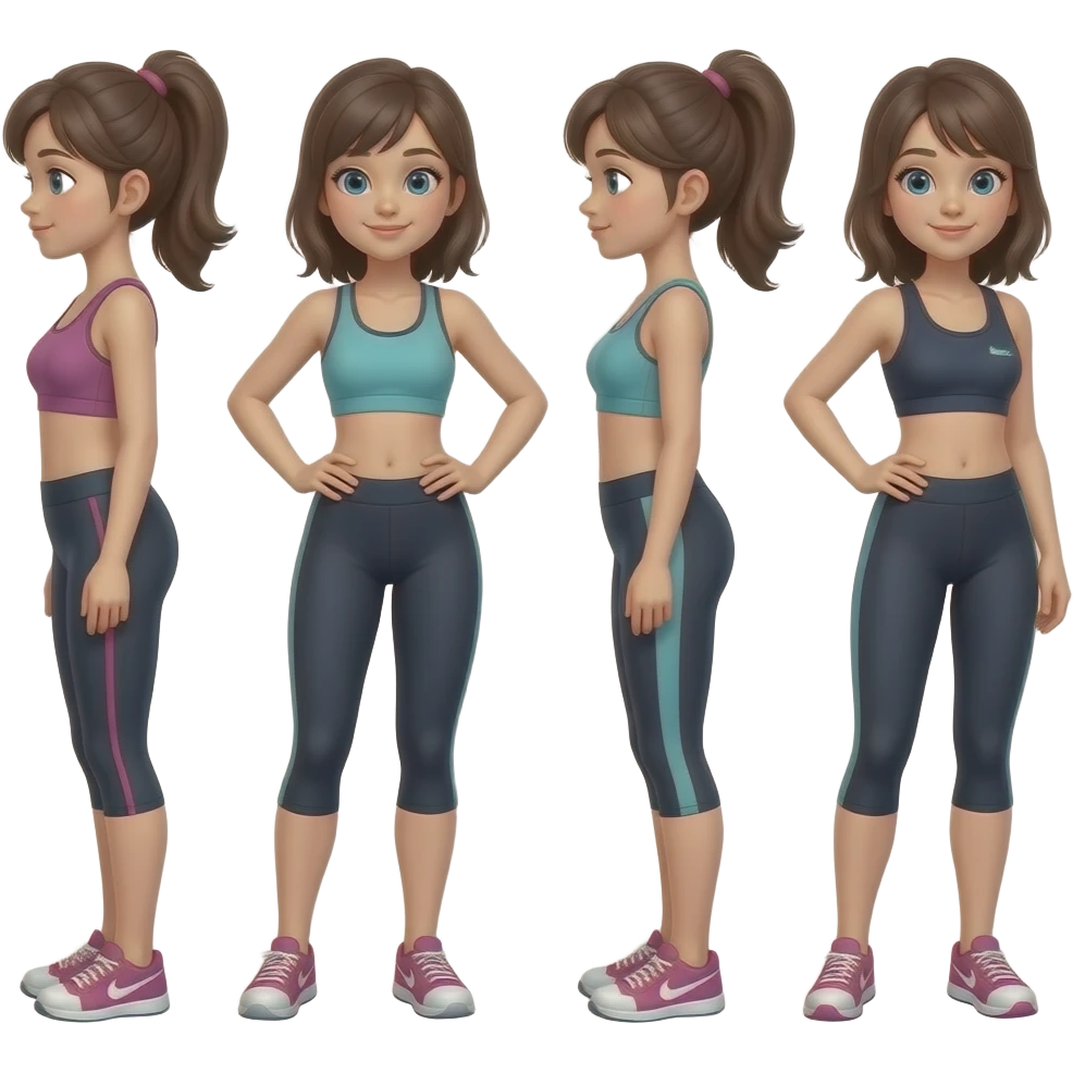 Girls training emoji