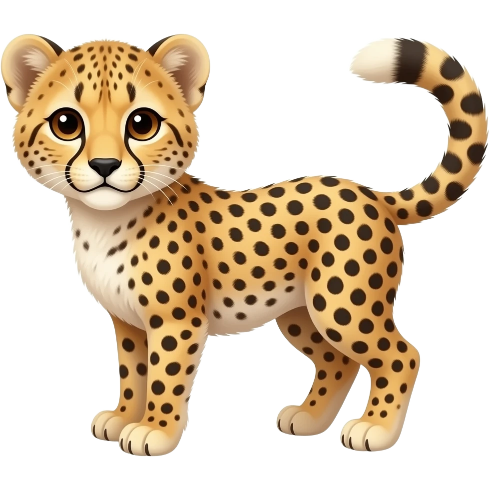 Cheetah cub emoji