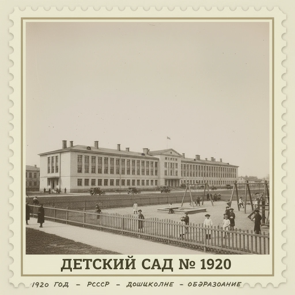Сделай марку детский сад 1920 год 

Стиль марки такой же, как на прикрепленном фото emoji