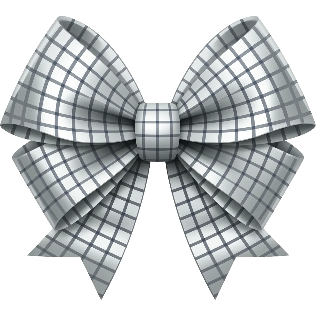 disco bow silver emoji