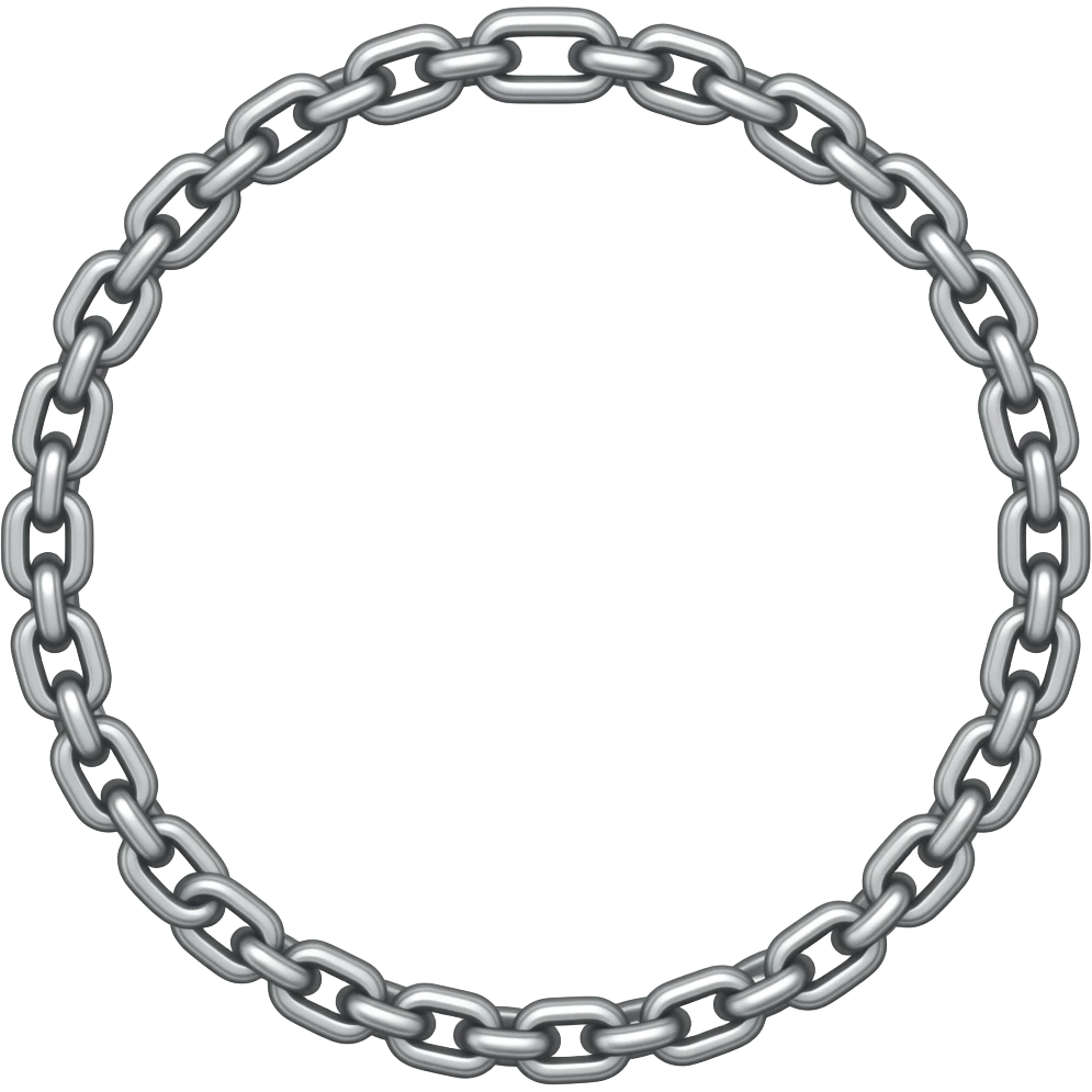 Silver chain necklace emoji