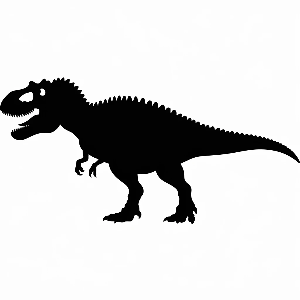Tyrannosaurus icon black silhouette emoji