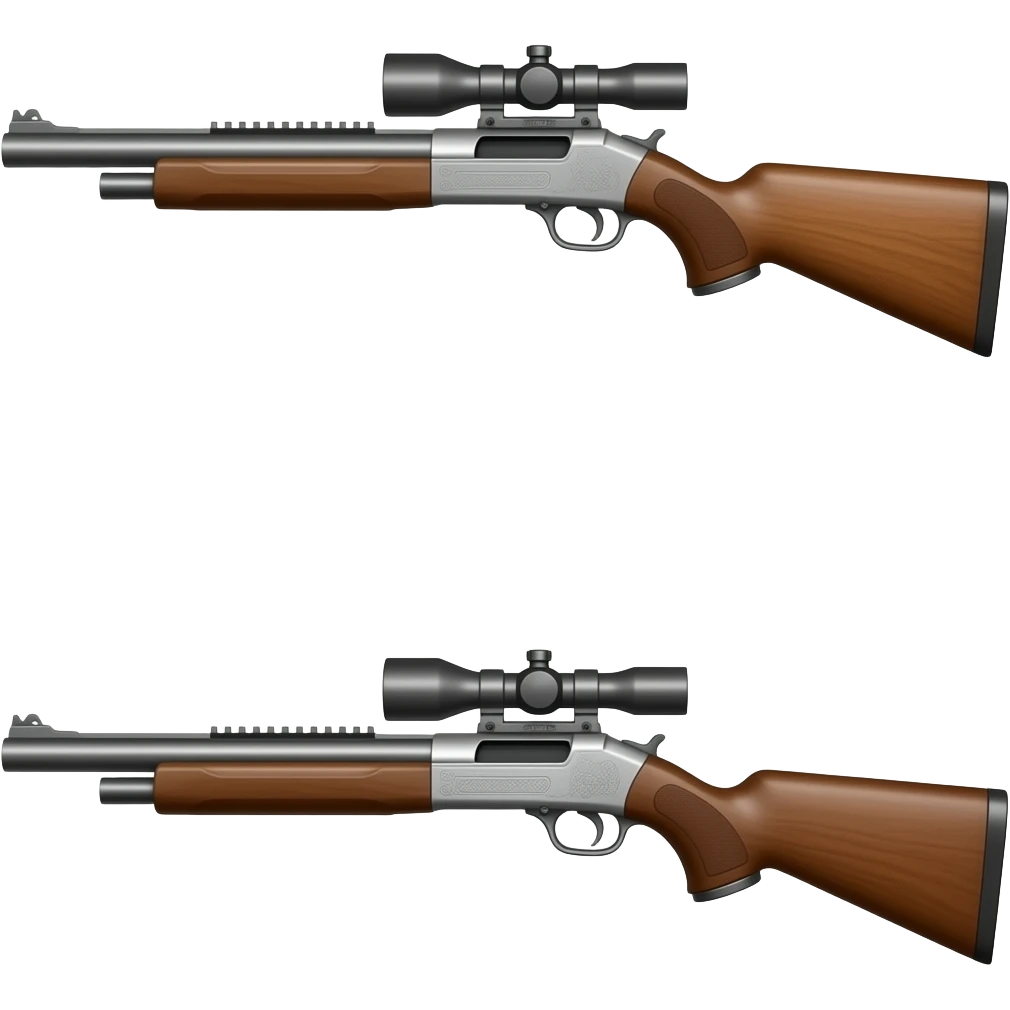 Over/under shotgun emoji
