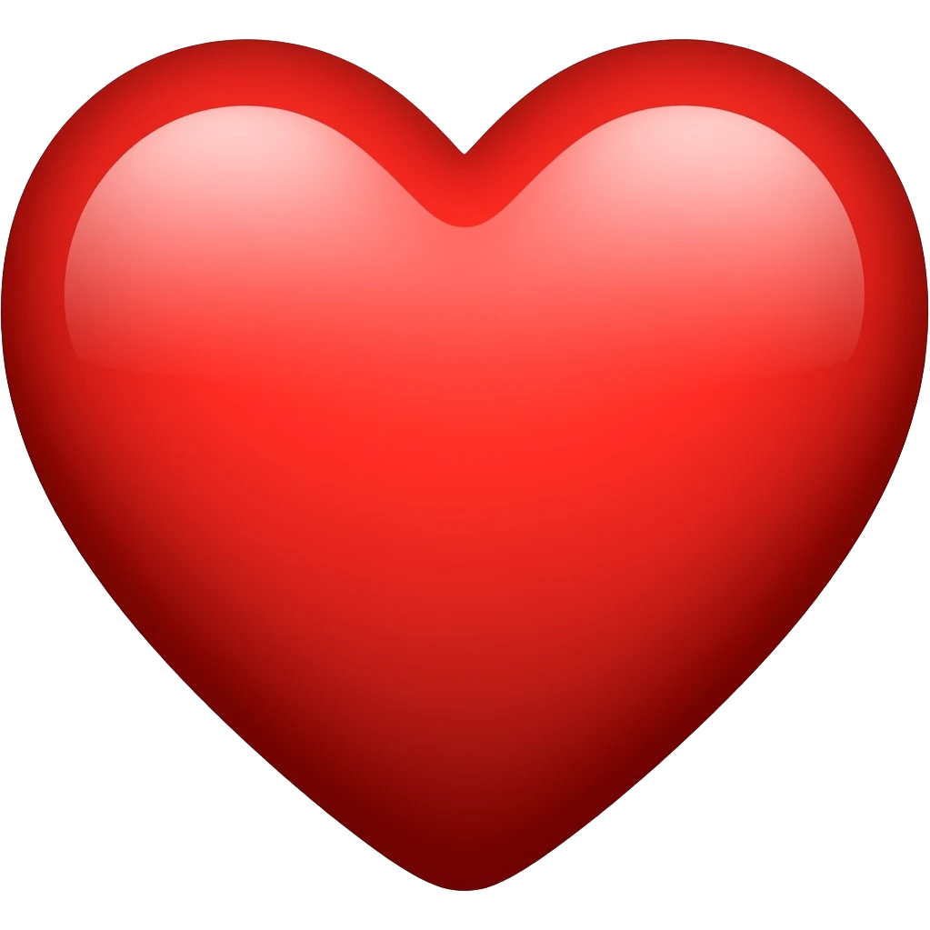 Change the heart red color emoji