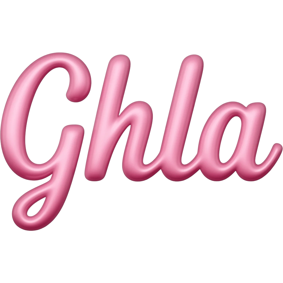 the name gala write in pink emoji