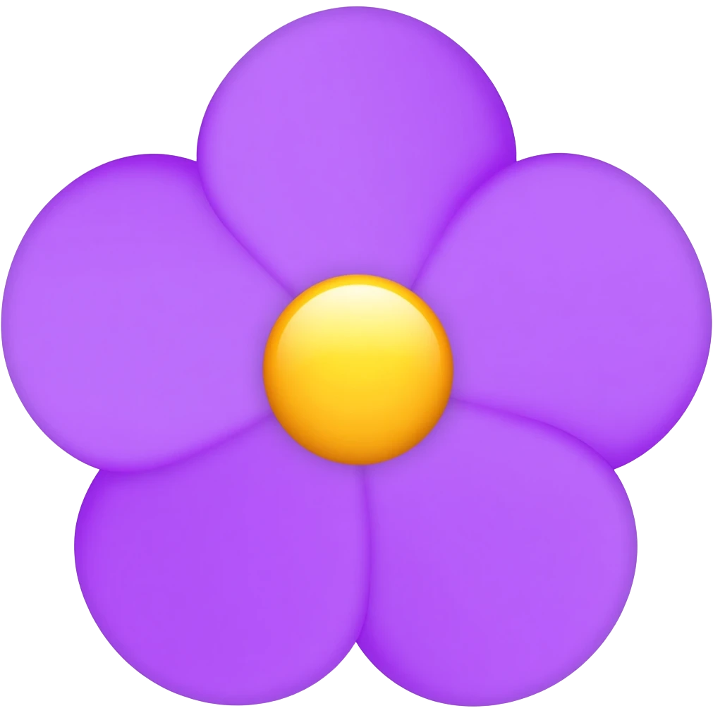 Purple flower emoji emoji