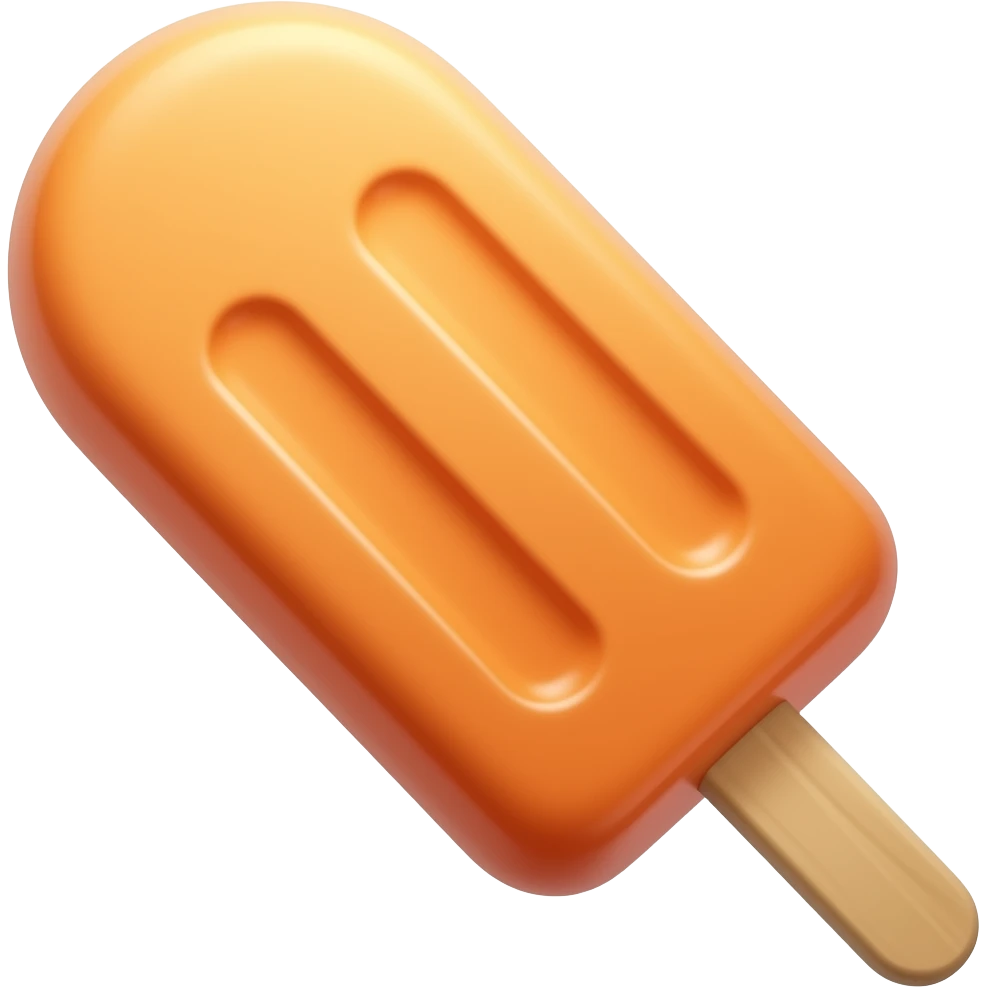 Orange ice cram bar emoji emoji