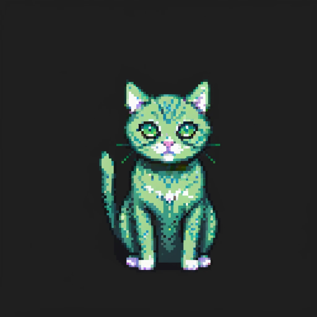 green cat emoji