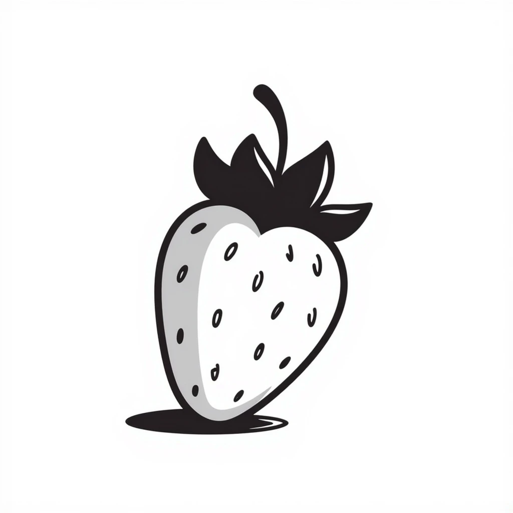 A single strawberry emoji