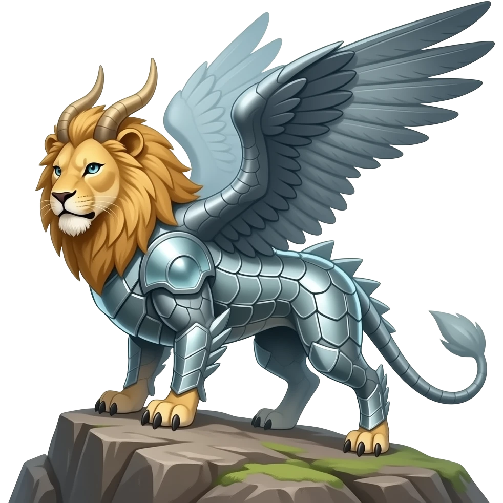Chimera-Griffin-Gryphon-Silvally-Trico-hybrid-animal, full body emoji