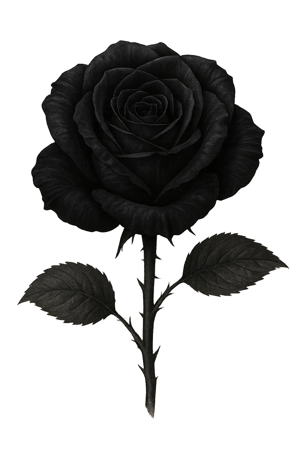 emo black rose, no background emoji