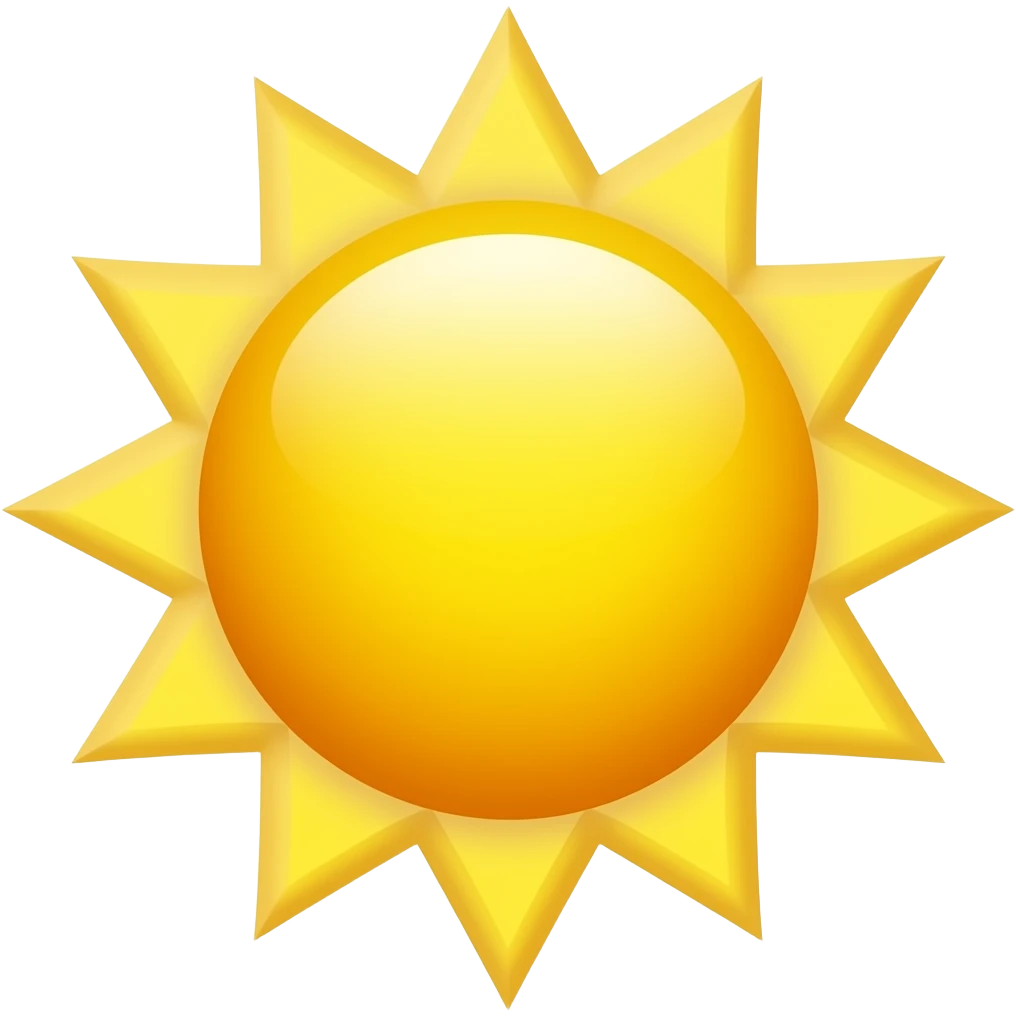 Sun emoji