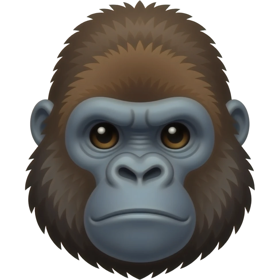 gorilla head emoji