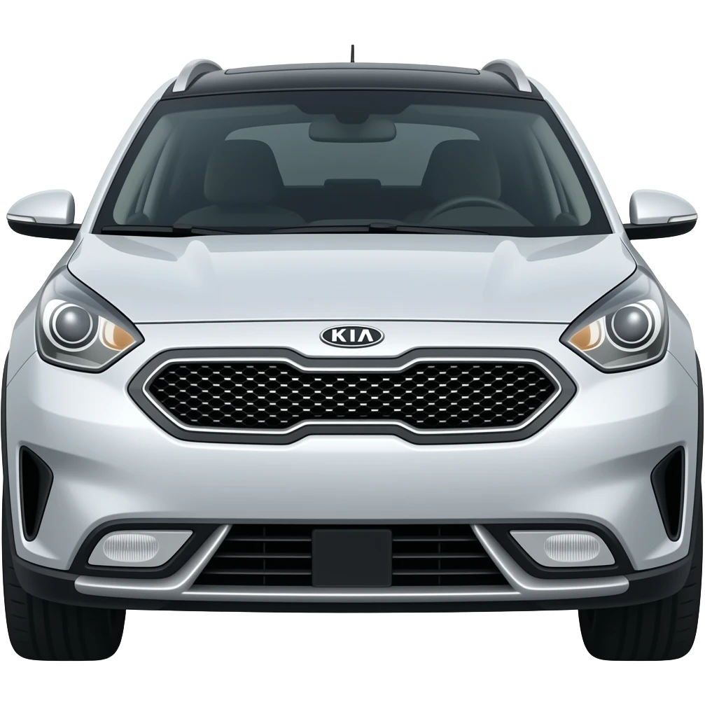 Light gray Kia niro emoji