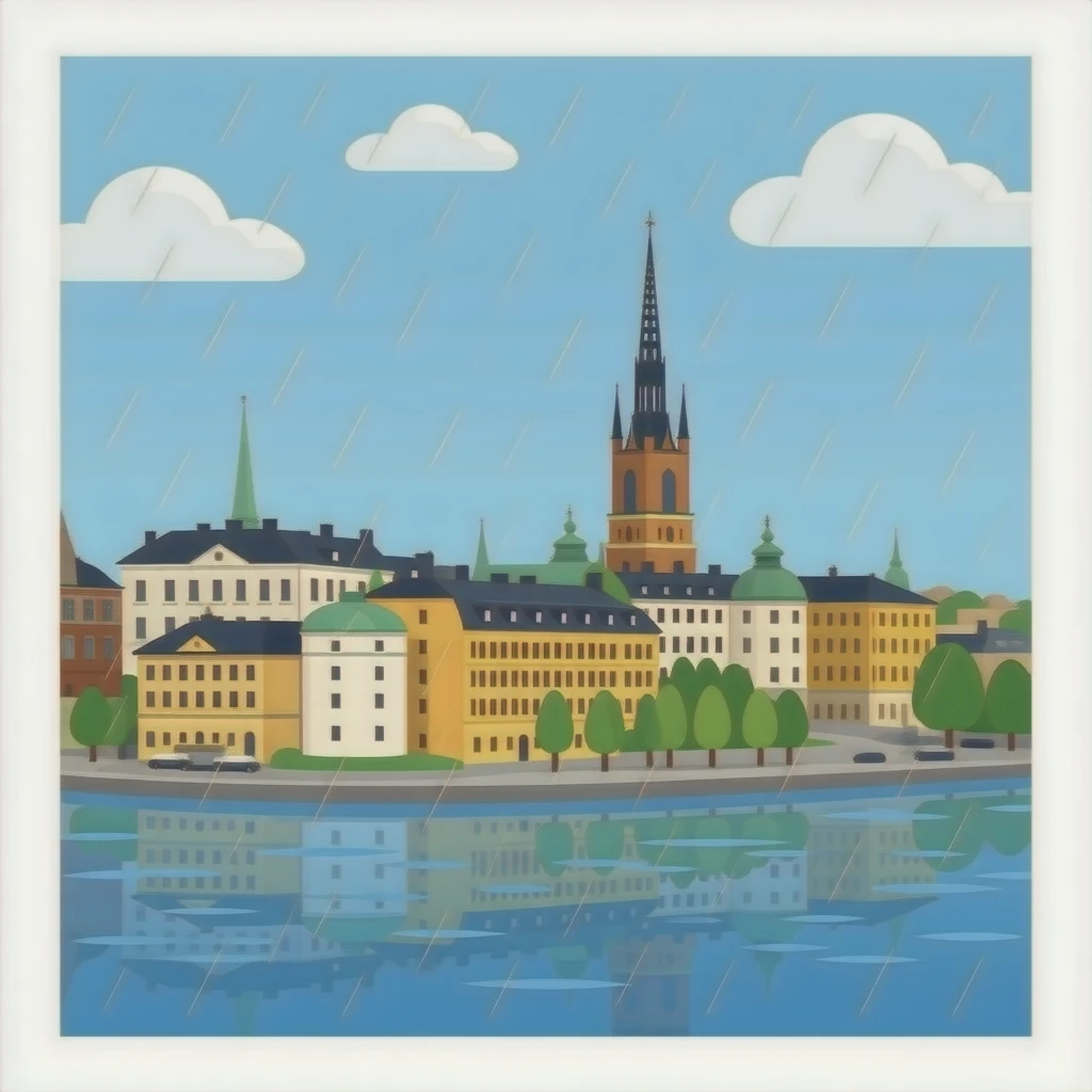Sweden Stockholm Rain emoji