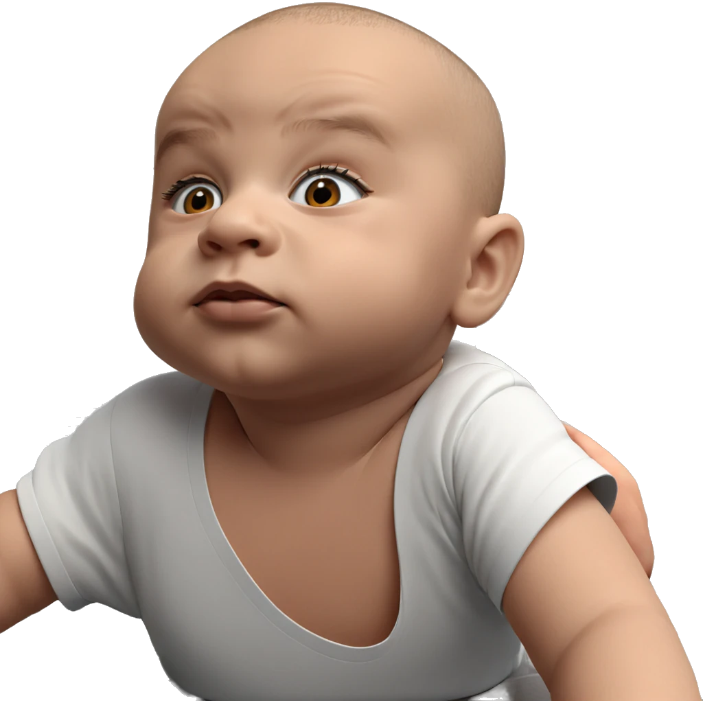 bald boy with cardboard box emoji