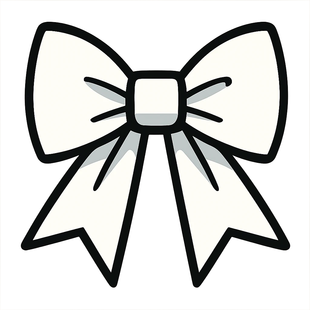 white gothic bow gothic bow emoji