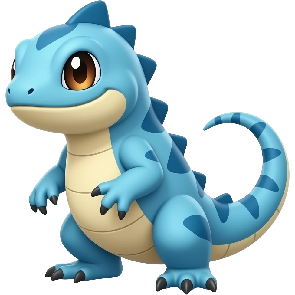 cool blue lizard fakemon emoji