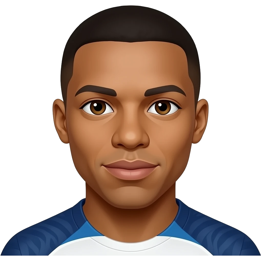 Realistic Mbappe in France emoji