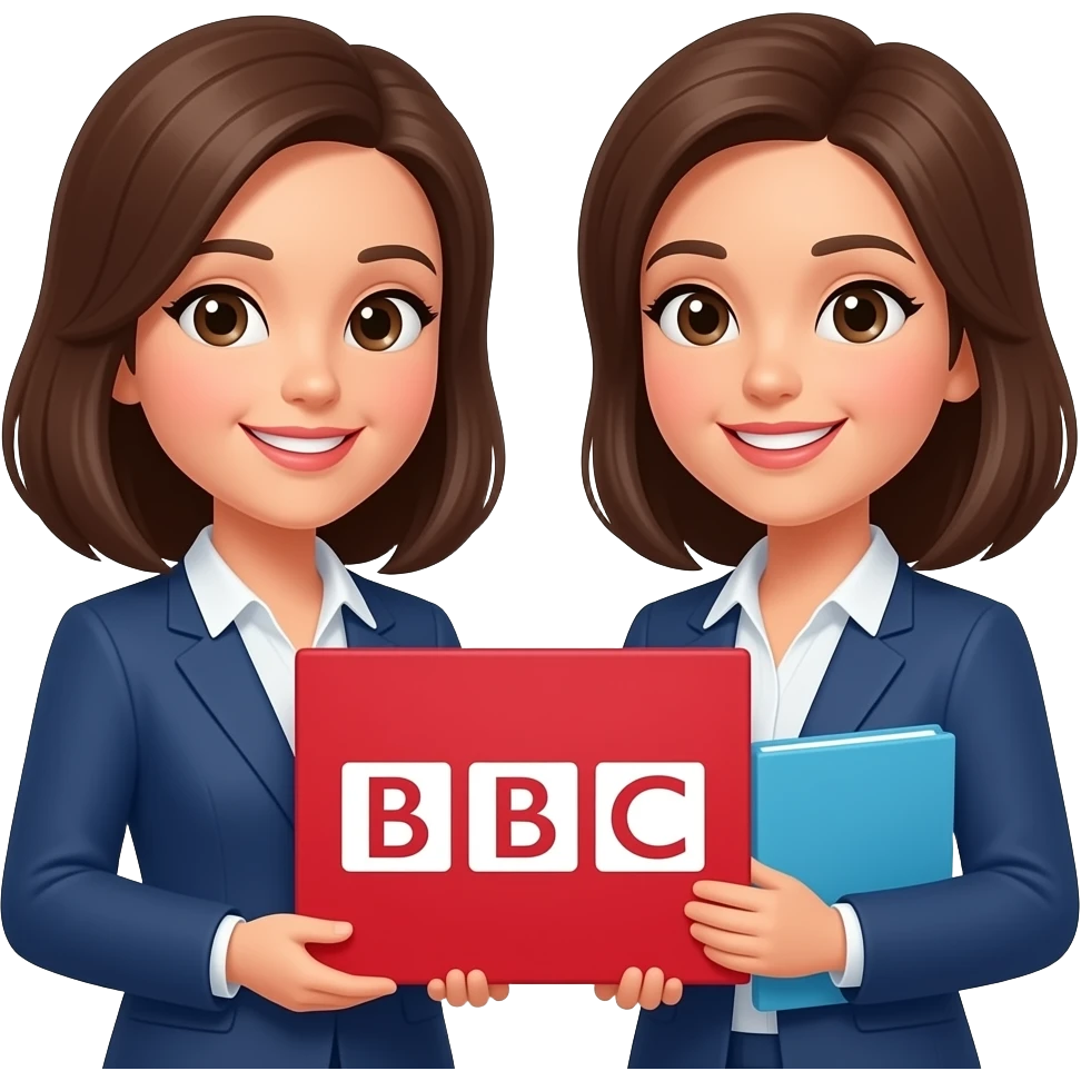 Women holding bbc emoji