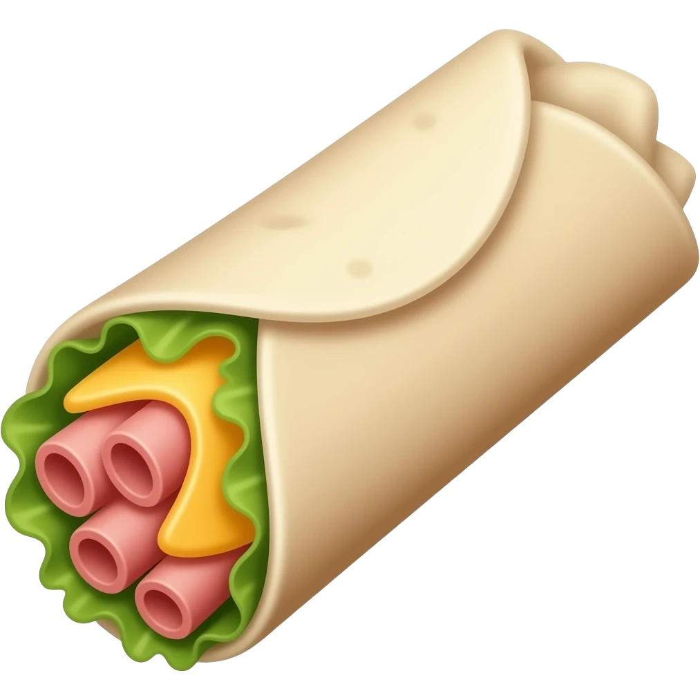 ham and cheese wrap emoji