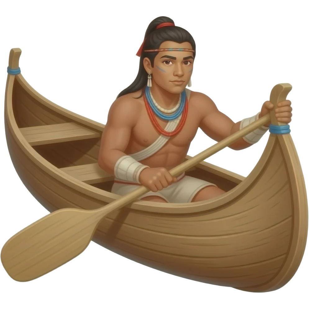 un cayuco de la tribu embera drua emoji