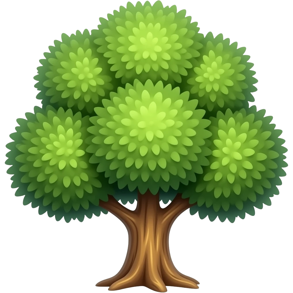 a bronze tree emoji