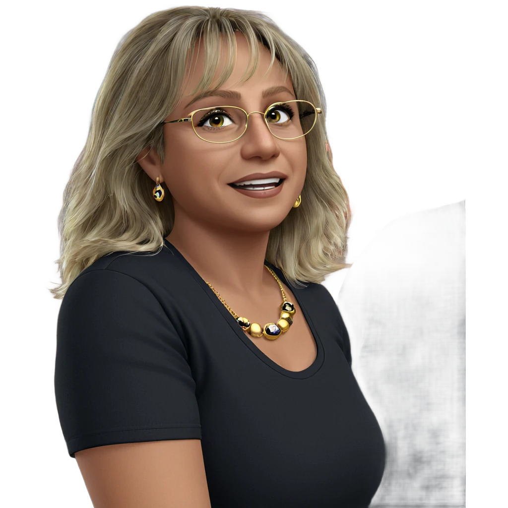 black shirt with jewelry look emoji