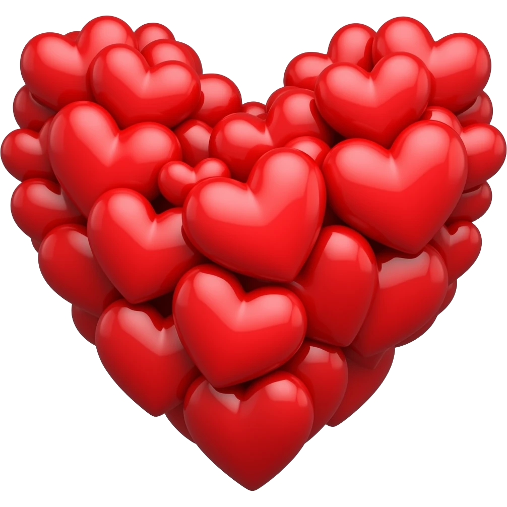 1 million red heart generate emoji