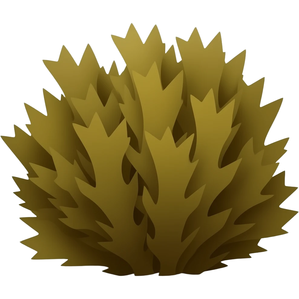brown seaweed flat emoji