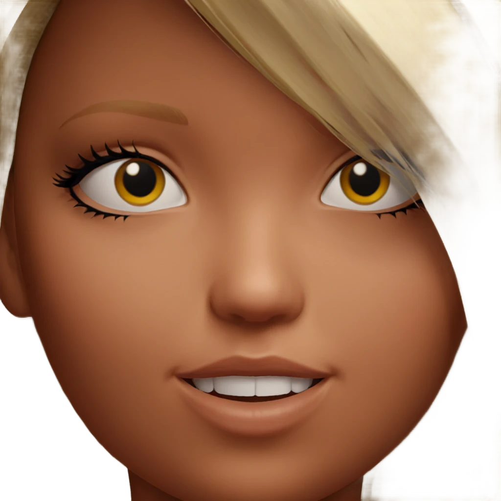 blonde girl with choker emoji