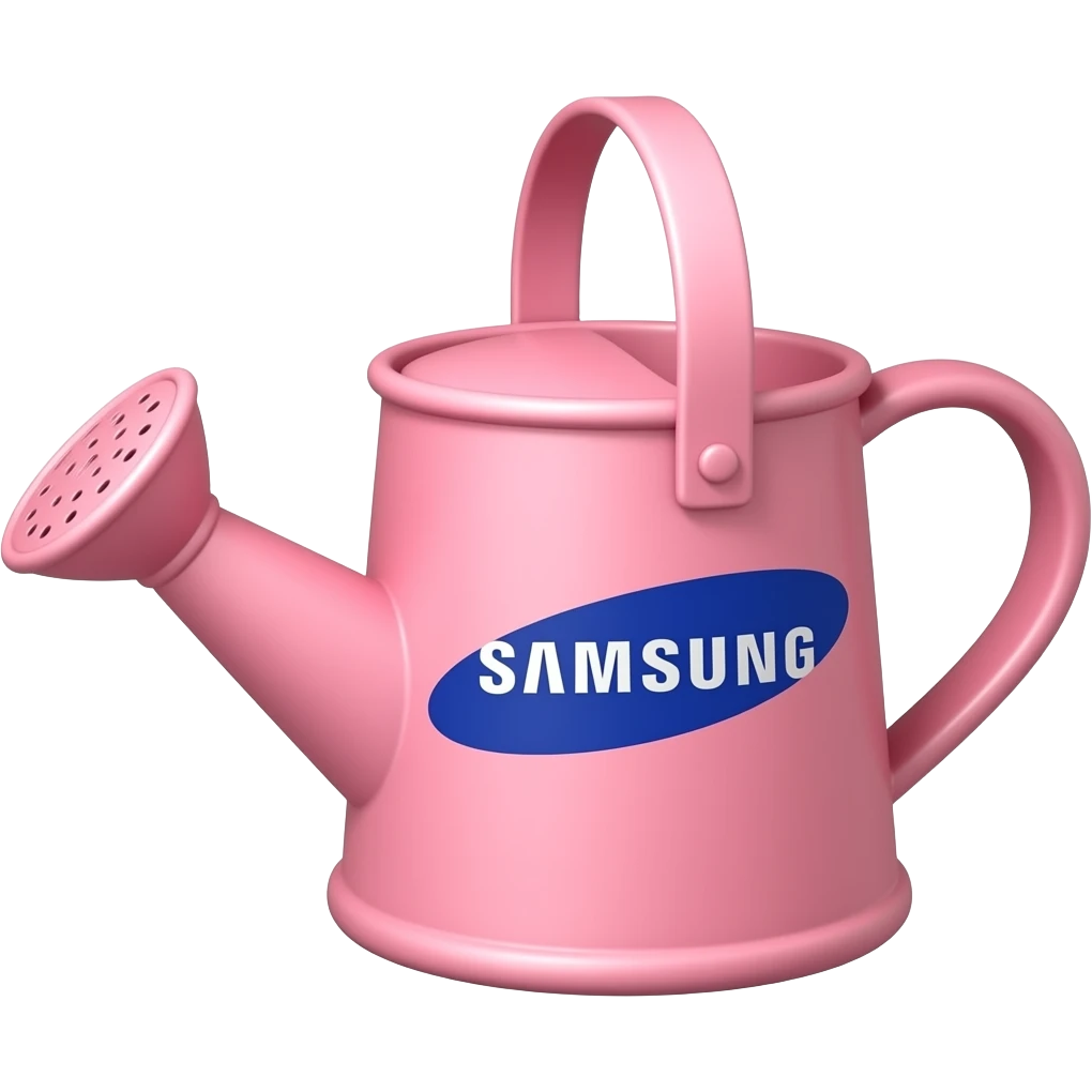 watering can pink samsung emjo emoji