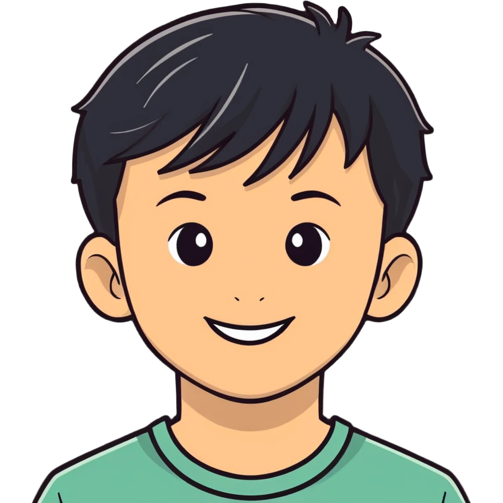 smiling boy portrait close-up emoji