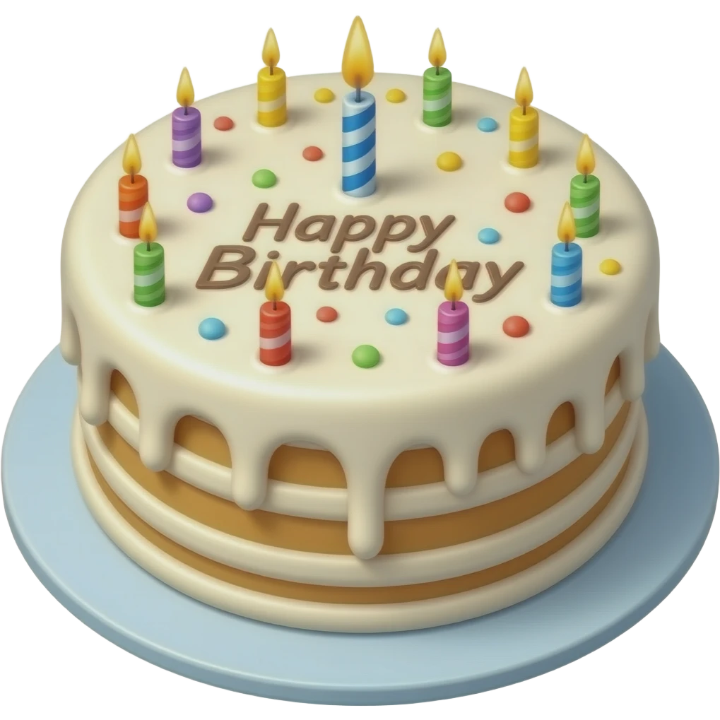 happy birthday  just words emoji