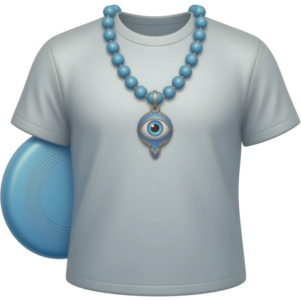 Emoji blue 🥶🧿🪬🥏🎽 emoji