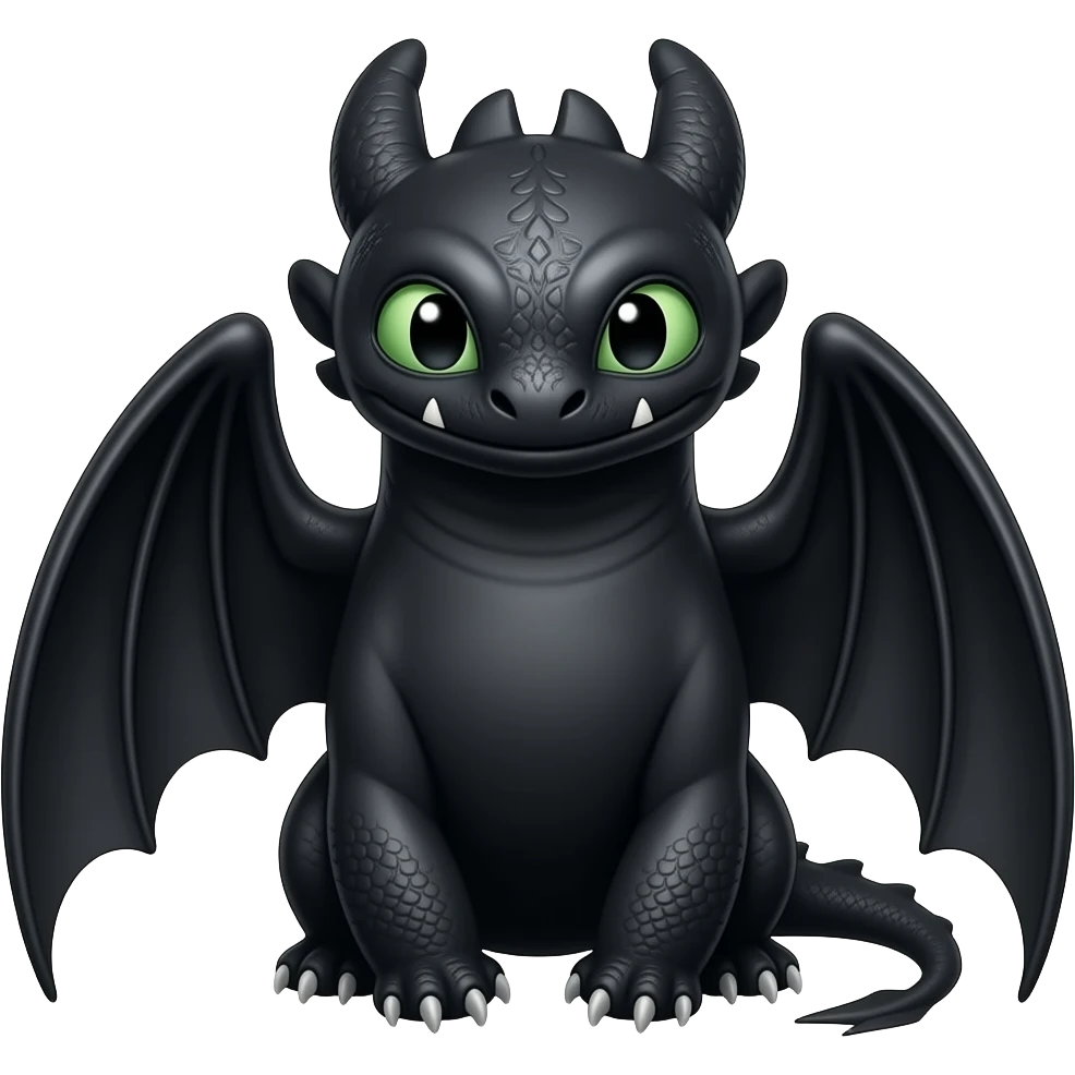 toothless how to train your dragon emoji