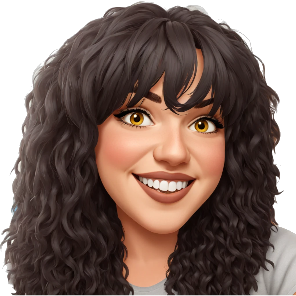 smiling girl with piercings emoji