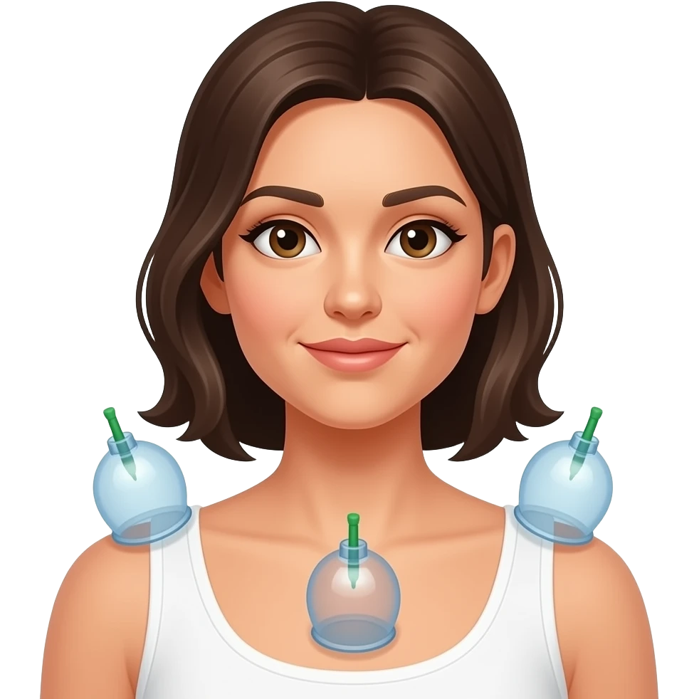 Hijama dos femme emoji