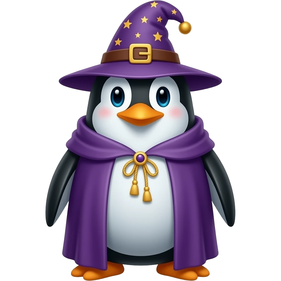 Penguin Wizard emoji