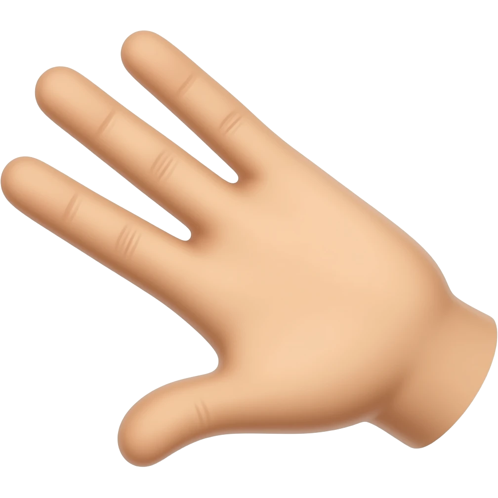 4 fingers up and thumb down emoji